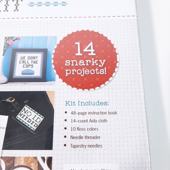 Snarky Cross-Stitch Kit Needlecraft Art Project New - Picture 6 of 8